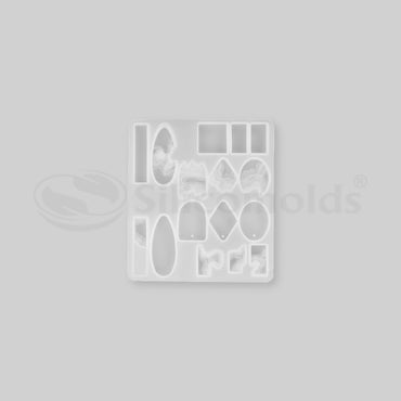 SILICOMOLDS - WAVE PATTERN PENDANT MOLD - DESIGN 1 - URP123-RM