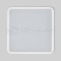 "SILICOMOLDS - 4"" X 4"" X 5MM SQUARE COASTER MOLD - URP164-RM"