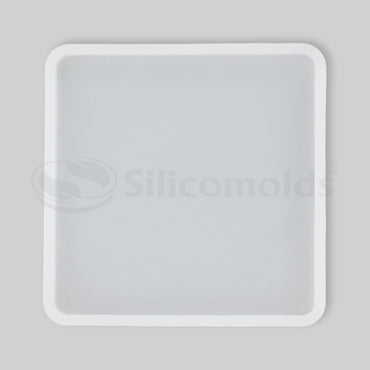 "SILICOMOLDS - 4"" X 4"" X 5MM SQUARE COASTER MOLD - URP164-RM"