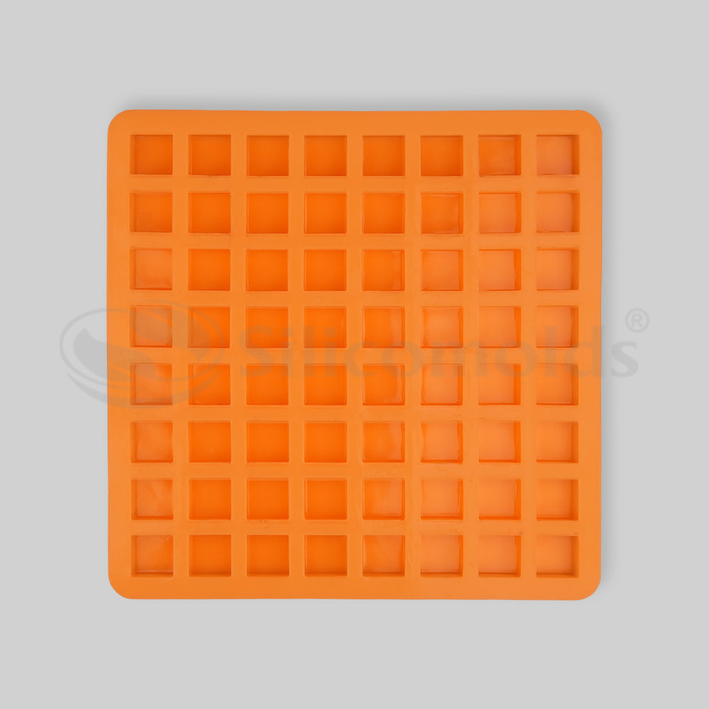 SILICOMOLDS - 15GMS - SQUARE SHAPE - SILICONE SOAP MOLD - URP-045-SM