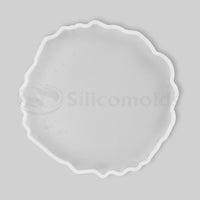 SILICOMOLDS 4" X 6MM AGATE COASTER MOLD - URP098-RM