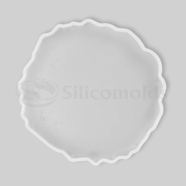 SILICOMOLDS 4" X 6MM AGATE COASTER MOLD - URP098-RM