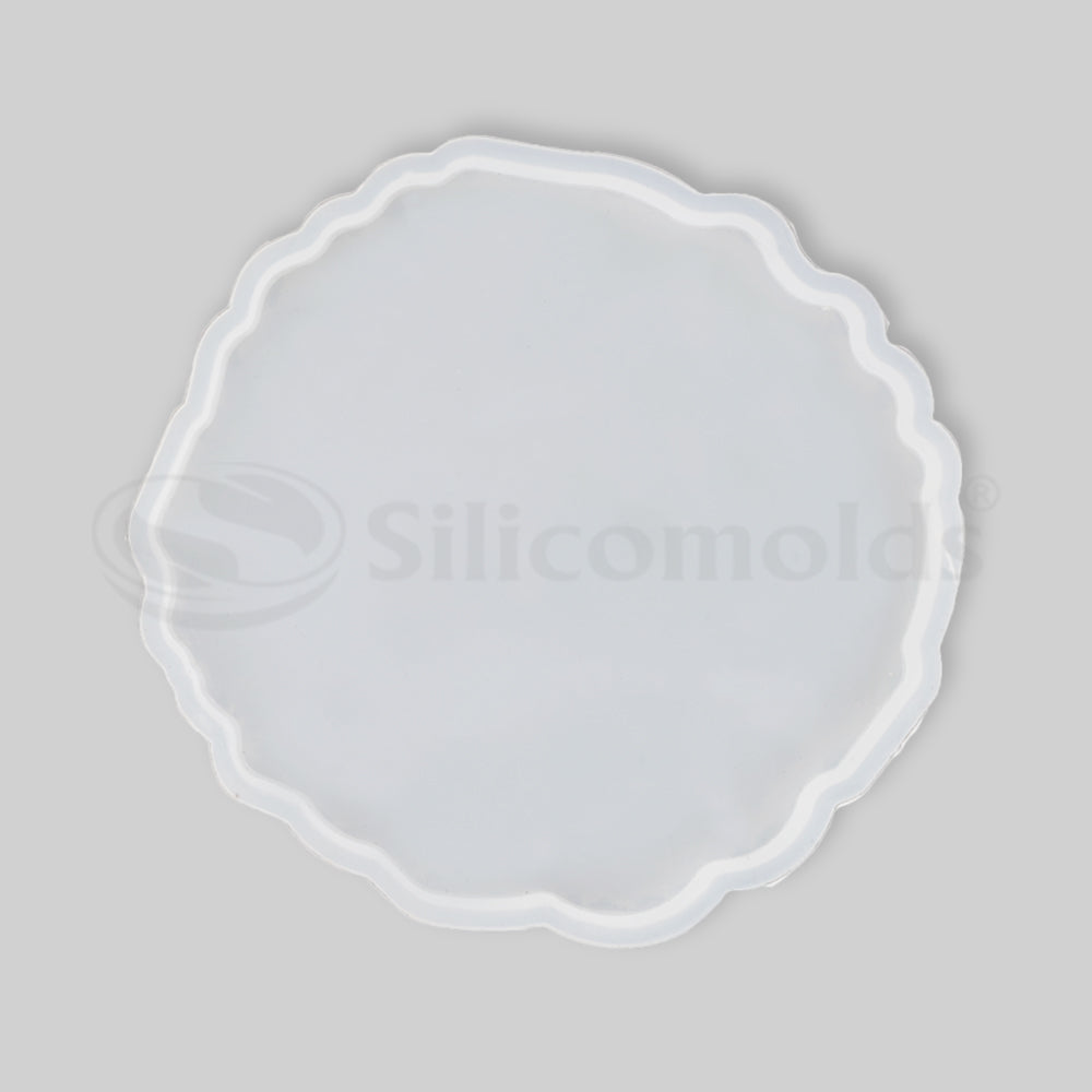 SILICOMOLDS - 5" AGATE COASTER MOLD - URP128- RM