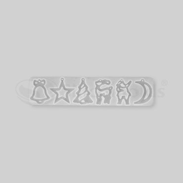 SILICOMOLDS- 6 DESIGN CHRISTMAS MOLD - URP169-RM