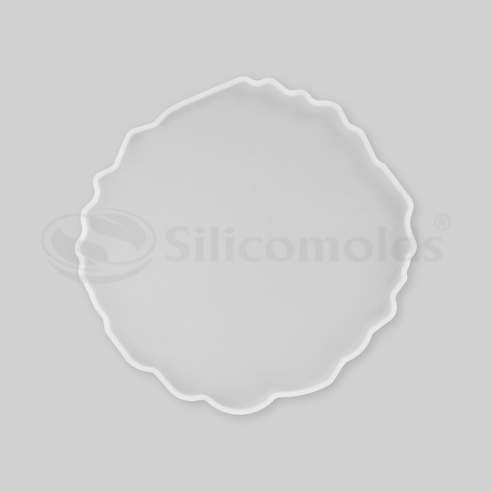 SILICOMOLDS - SILICONE 6" AGATE COASTER MOLD - URP194-RM