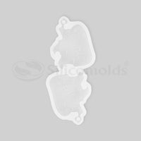 Silicomolds-Bio Heart Keychain Mold URP233RM