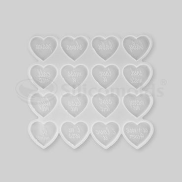 Silicomolds - Baby-Shona Heart Keychain Mold URP236RM