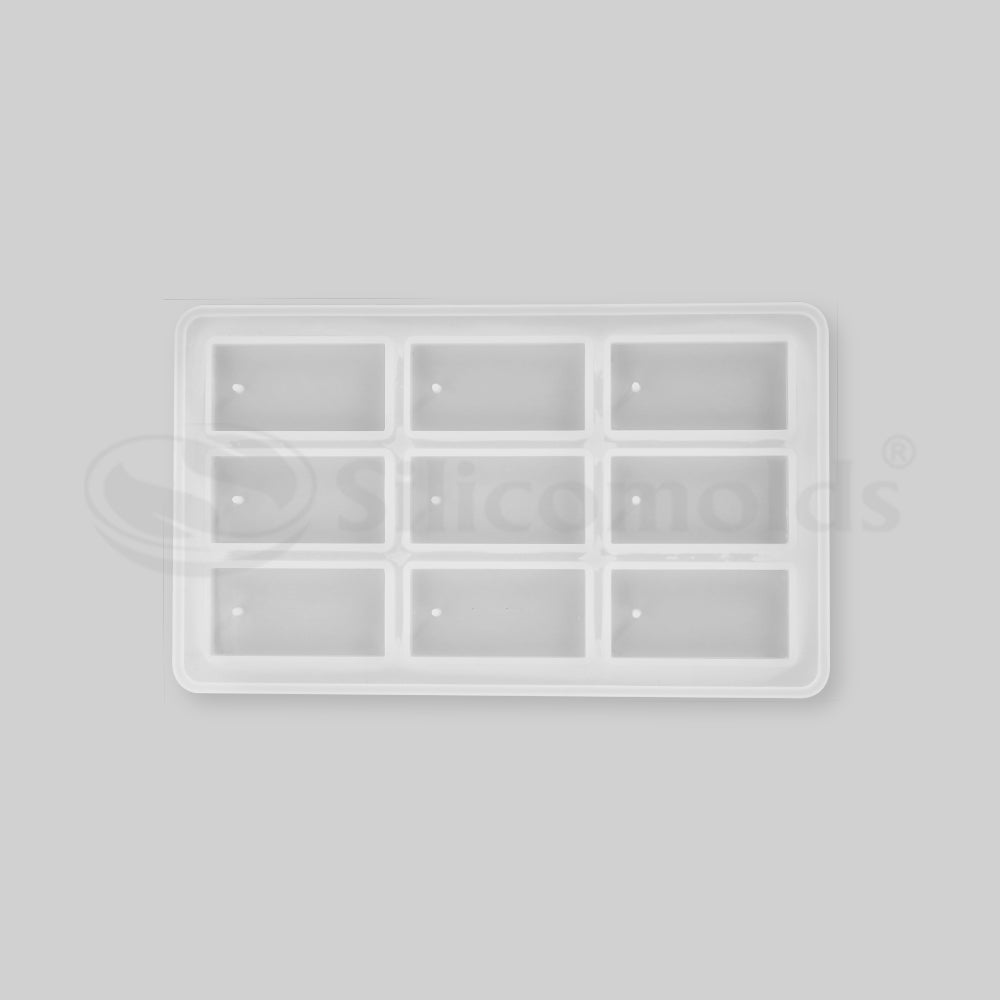 SILICOMOLDS - 1" X 2" X 5MM - 9 CAVITY - SILICONE MOLD - URP249-RM