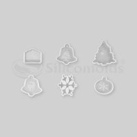 Silicomolds Christmas Decorations Molds (6 Piece Set) URP-229