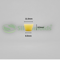 Silicomolds - Ghee Diya Mold - 0.75gms - Round Bottom - 20 X 10 Mm - 60 Cavities - URP373GD