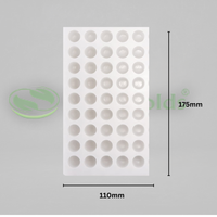 Silicomolds - Ghee Diya Mold - 3gms - 21 X 12 mm - 45 Cavities - URP365GD