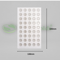 Silicomolds - Ghee Diya Mold - 3gms - 21 X 12 mm - 45 Cavities - URP365GD