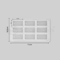 SILICOMOLDS - 1" X 2" X 5MM - 9 CAVITY - SILICONE MOLD - URP249-RM