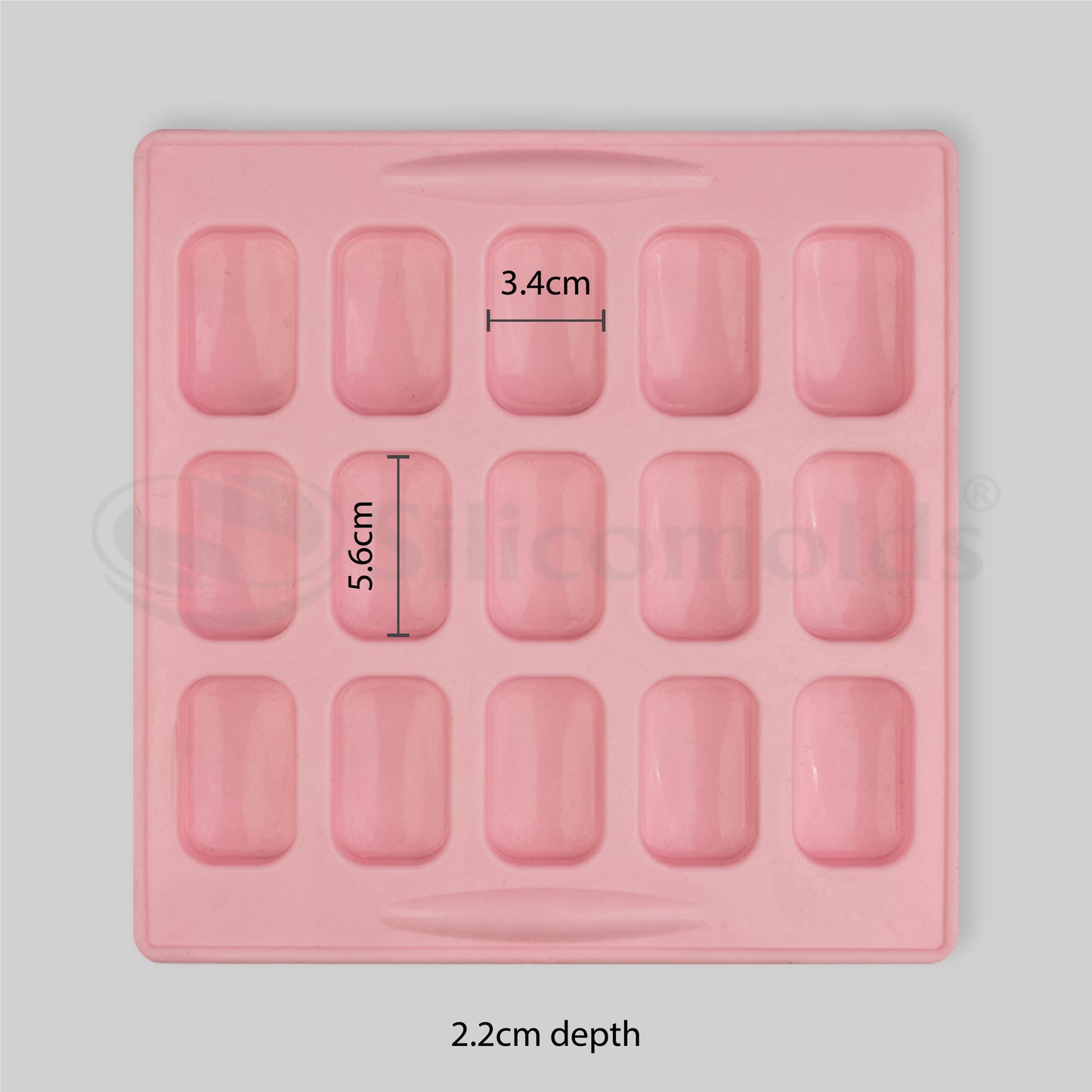 SILICOMOLDS - 30GMS - RECTANGLE SHAPE- SILICONE MOLD-URP013-SM