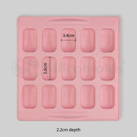 SILICOMOLDS - 30GMS - RECTANGLE SHAPE- SILICONE MOLD-URP013-SM