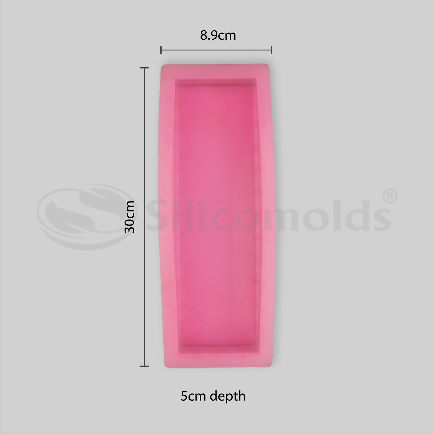 Silicomolds - 1.8 Kgs - 3.5" X 2" X 12" - Silicone Loaf Mold URP021SM