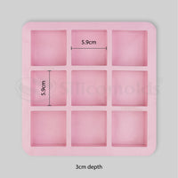 SILICOMOLDS - 100GMS - SQUARE SHAPE - SILICONE MOLD-URP028-SM