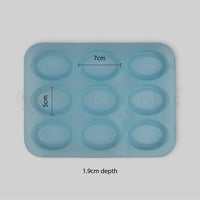 SILICOMOLDS - 45GMS - OVAL- SILICONE SOAP MOLD-URP043-SM