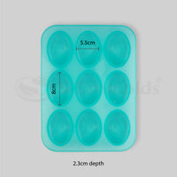 Silicomolds - 70Gms - Egg Shape - Oval - Silicone Soap Mold URP044RM