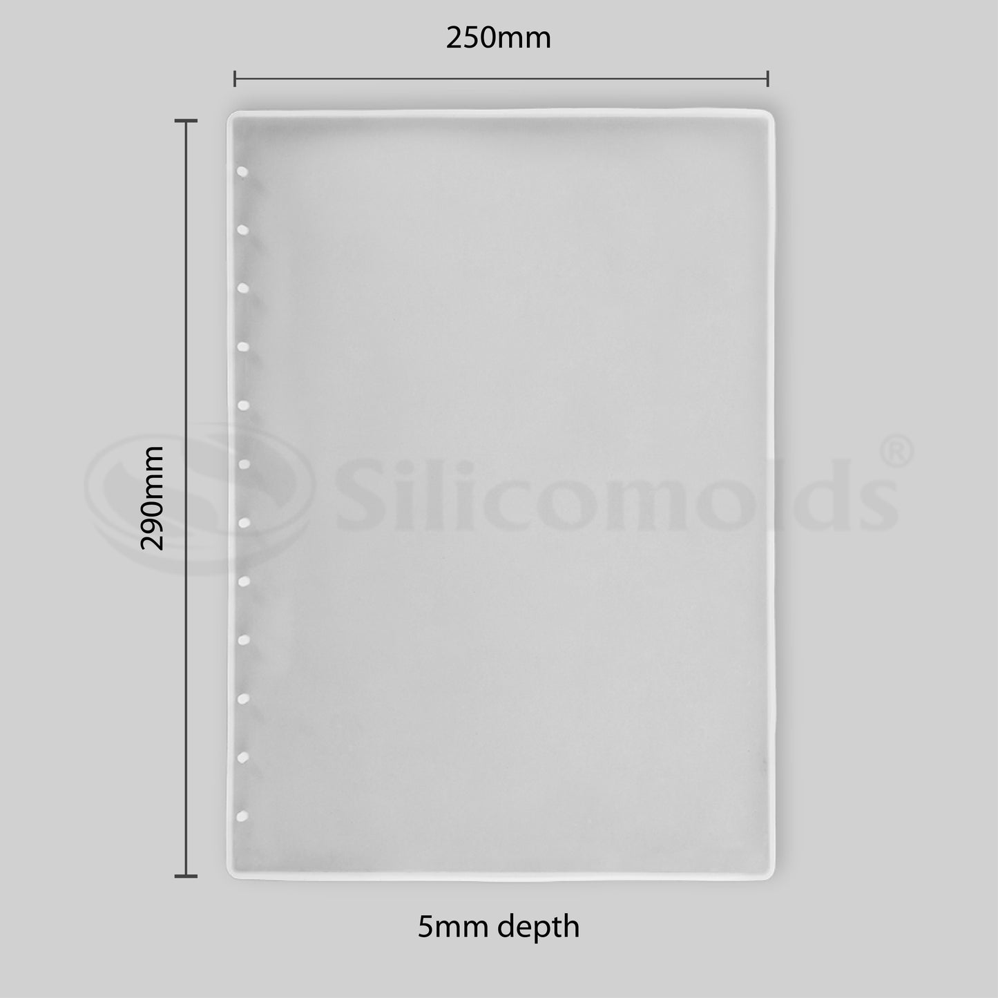 SILICOMOLDS - A4 - NOTEBOOK COVER RESIN MOLD - URP076-RM