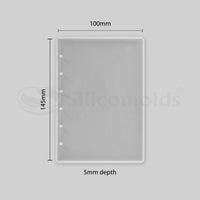 SILICOMOLDS - A6 - NOTEBOOK COVER RESIN MOLD - URP078-RM