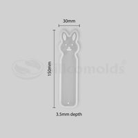 Silicomolds Big Rabbit Bookmark Resin M Old 6 x 30 x 3 mm Deep URP094 RM