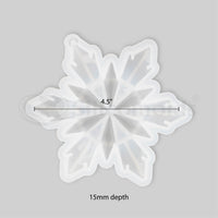 SILICOMOLDS - 4.5" STAR STAR FLAKES RESIN MOLD - URP109-RM