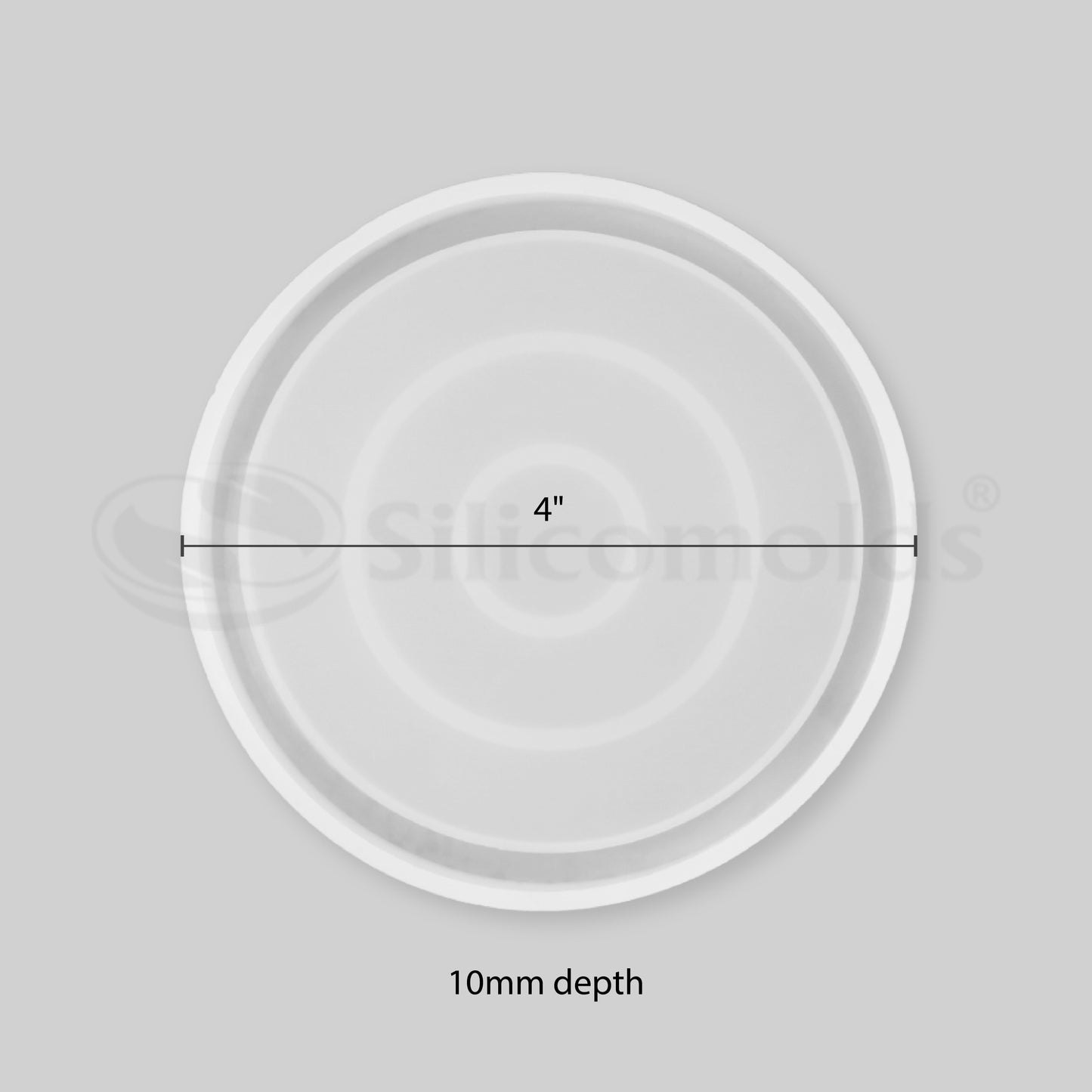 SILICOMOLDS - 4" ROUND TRINKET MOLD - URP135- RM