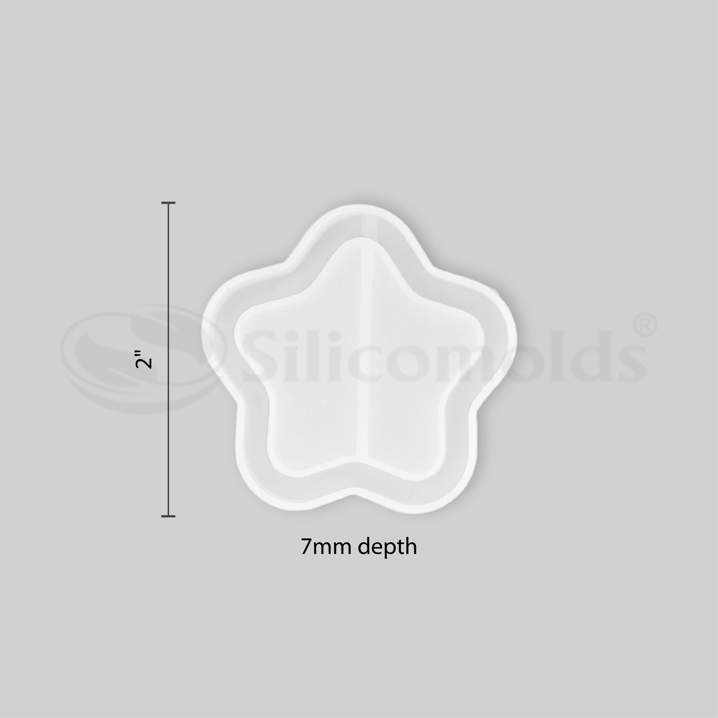 SILICOMOLDS - STAR SHAKER - 2" X 7MM - URP137-RM