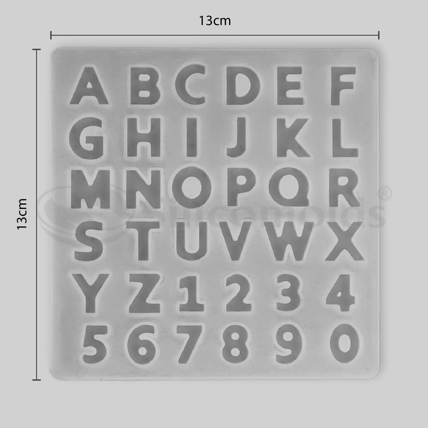 SILICOMOLDS ALPHABET MOLD "SMALL" URP141-RM