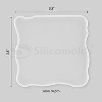 "SILICOMOLDS - 3.8"" X 3.8 X 5MM"" AGATE SQUARE MOLD - URP166-RM