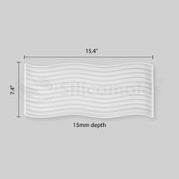 SILICOMOLDS - 16" ZIGZAG TRAY MOLD - URP167-RM