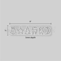 SILICOMOLDS- 6 DESIGN CHRISTMAS MOLD - URP169-RM