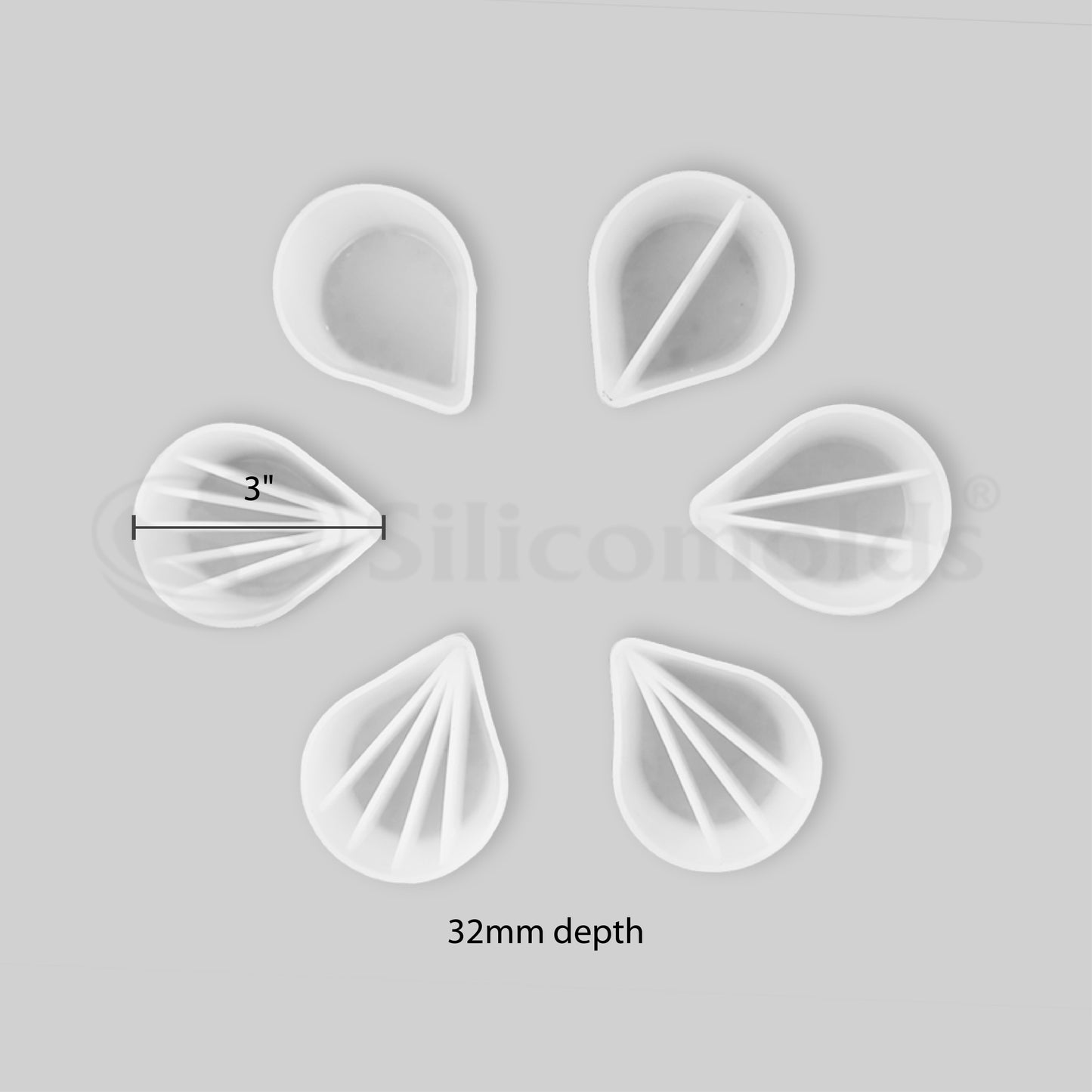 SILICOMOLDS - POURING CUPS - SET OF 6 - URP187- RM
