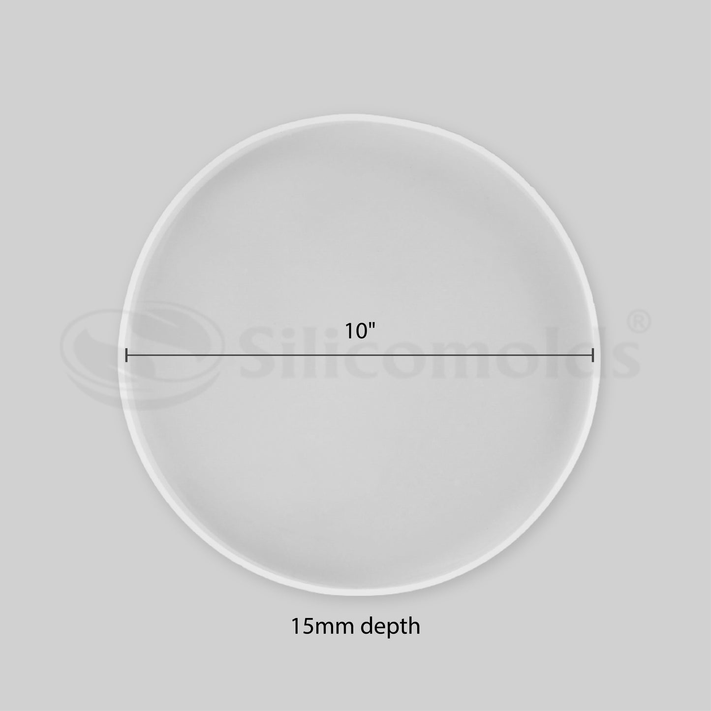 SILICOMOLDS - 10" X 15MM ROUND COASTER MOLD - URP198-RM