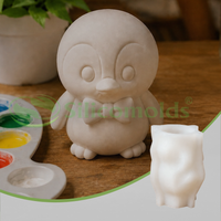 Silicomolds-Paintable Penguin Silicone Mold-URP422PM
