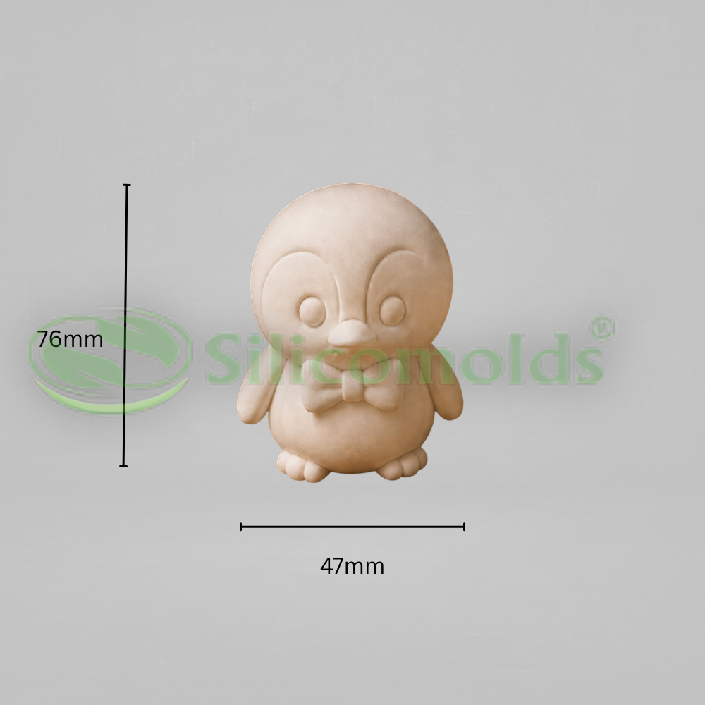 Silicomolds-Paintable Penguin Silicone Mold-URP422PM