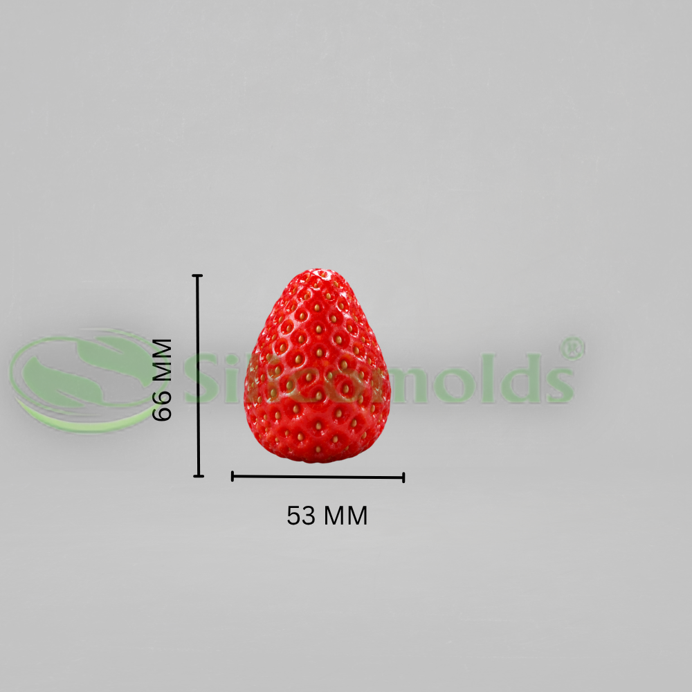 SILICOMOLDS-Strawberry Fruit Candle / Wax / Soap Silicone Mold- URP431CM