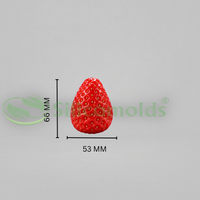 SILICOMOLDS-Strawberry Fruit Candle / Wax / Soap Silicone Mold- URP431CM