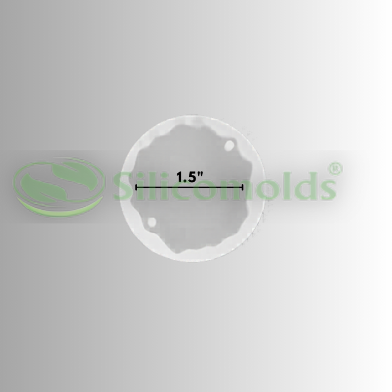 Silicomolds - 1.5"Agate Rakhi Molds - Set Of 4 - URP292A