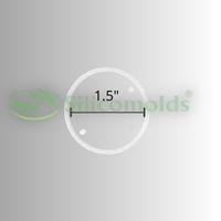 Silicomolds - 1.5" Round Rakhi Molds - Set Of 4 - URP292B