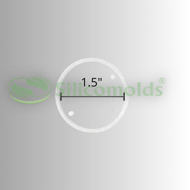 Silicomolds - 1.5" Round Rakhi Molds - Set Of 4 - URP292B