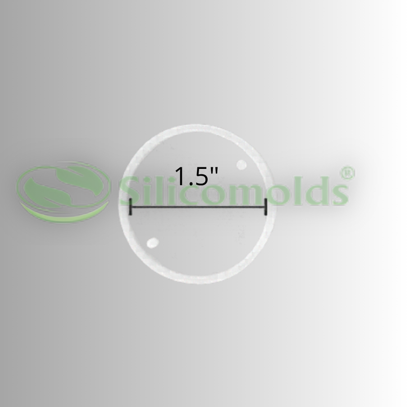 Silicomolds - 1.5" Round Rakhi Molds - Set Of 4 - URP292B
