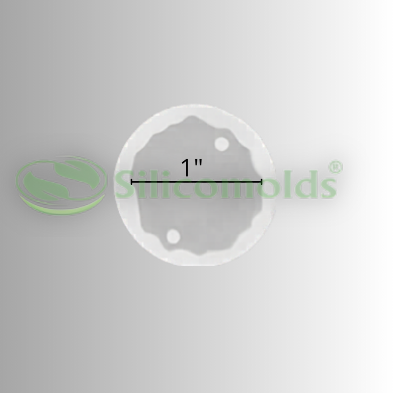 Silicomolds - 1" Agate Rakhi Molds - Set Of 4 - URP292C