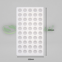 Silicomolds - Ghee Diya Mold - 2.75gms - round Bottom -  20 X 9.5mm - 50 Cavities - URP377GD