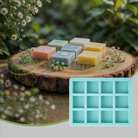 Silicomolds - 20gms - Square Shape - 12 Cavities Soap Mold - URP390SM