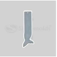 SILICOMOLDS - WHALE TAIL BOOKMARK RESIN MOLD- 6" X 30MM X 3MM - URP096-RM