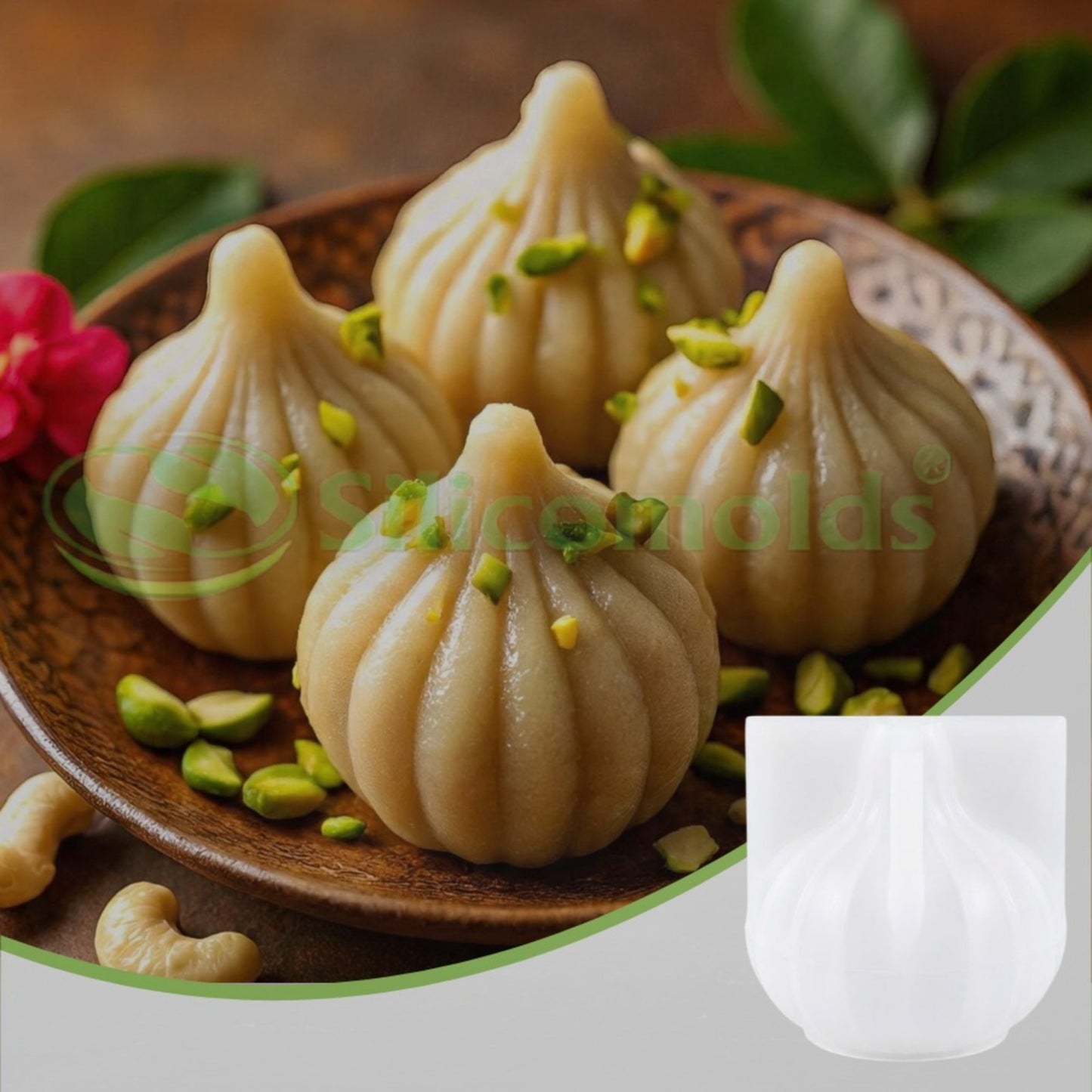 Silicomolds – Modak Shape Silicone Mold - URP409mm