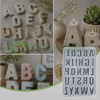 silicomolds - Alphabet Decorative Concrete Molds-URP418RM