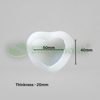 Silicomolds - Chequered Heart Soap / Candle / Wax Silicone Mold - URP391CM
